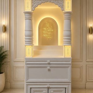Damru Pillars 4-Layer Gopuram Corian Temple
